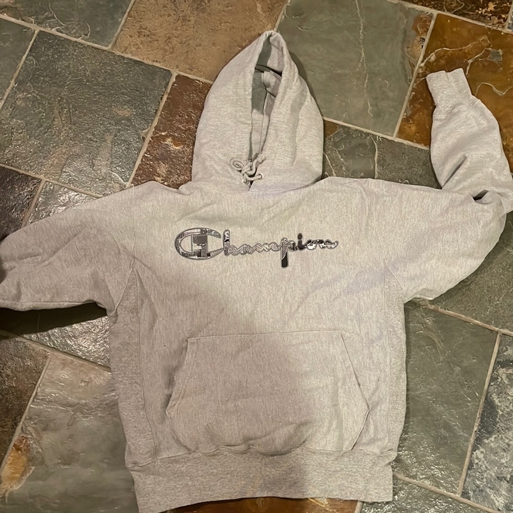 Gray champion sweatshirt size medium